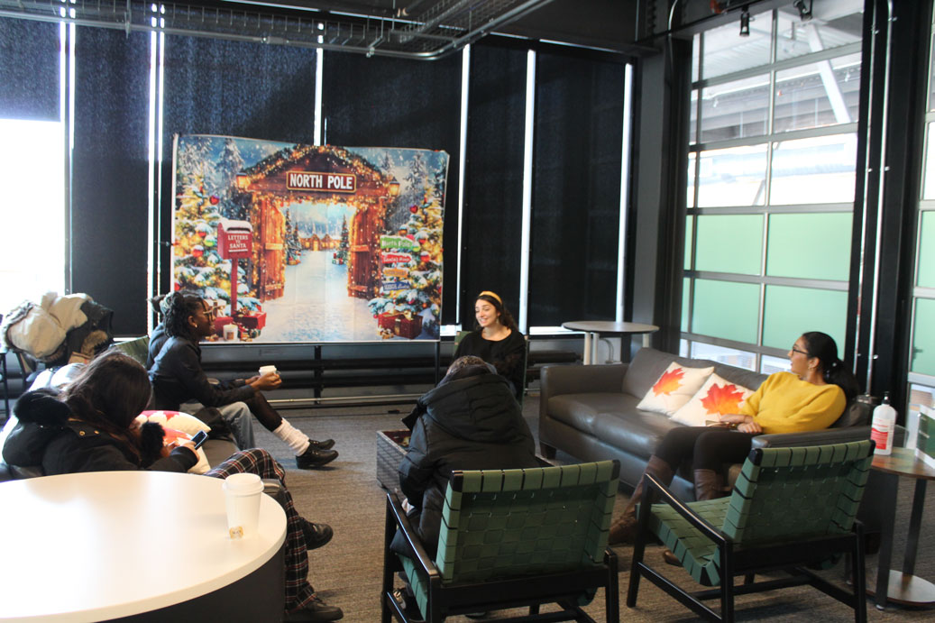 Participants gathered for a group discussion