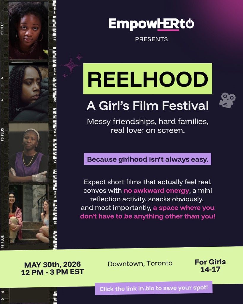 REELHOOD: A Girl's Film Festival Toronto event flyer